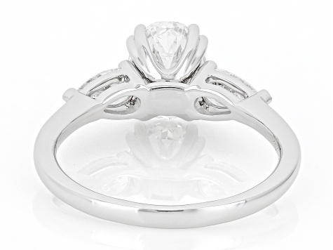 Certified White Lab-Grown Diamond G VS2 10K White Gold Tulip Setting Ring 2.00ctw