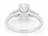 Certified White Lab-Grown Diamond G VS2 10K White Gold Tulip Setting Ring 2.00ctw
