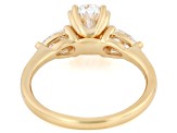 Certified White Lab-Grown Diamond G VS2 10K Yellow Gold Tulip Setting Ring 2.00ctw