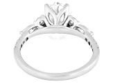 Certified White Lab-Grown Diamond G VS2 10K White Gold Tulip Setting Ring 2.00ctw