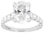 White Lab-Grown Diamond G-H VS 14K White Gold Ring 4.00ctw