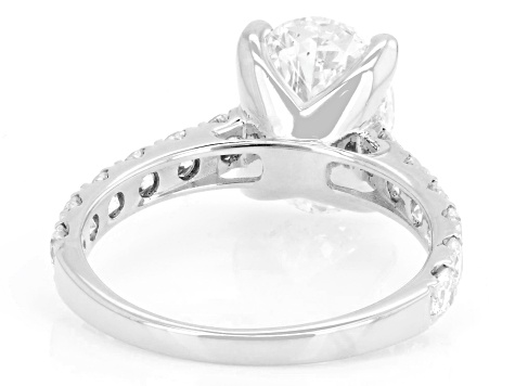 White Lab-Grown Diamond G-H VS 14K White Gold Ring 4.00ctw