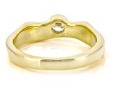 White Lab-Grown Diamond G-H SI 14K Yellow Gold Over Sterling Silver Solitaire Ring 0.20ct