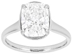 Certified White Lab-Grown Diamond G VS 10K White Gold Solitaire Ring 3.00ct
