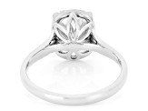 Certified White Lab-Grown Diamond G VS 10K White Gold Solitaire Ring 3.00ct