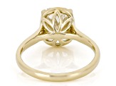 Certified White Lab-Grown Diamond G VS 10K Yellow Gold Solitaire Ring 3.00ct