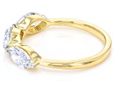 White Lab-Grown Diamond F SI1 10K Yellow Gold Band Ring 1.50ctw