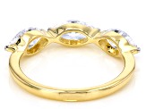 White Lab-Grown Diamond F SI1 10K Yellow Gold Band Ring 1.50ctw