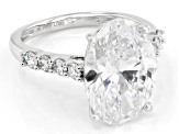 Certified White Lab-Grown Diamond E-F VS2 14K White Gold Ring 7.00ctw