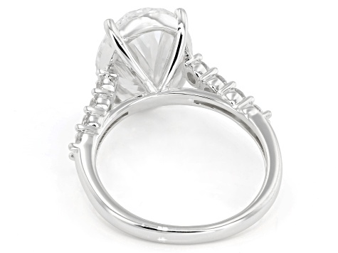 Certified White Lab-Grown Diamond E-F VS2 14K White Gold Ring 7.00ctw