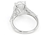 Certified White Lab-Grown Diamond E-F VS2 14K White Gold Ring 7.00ctw