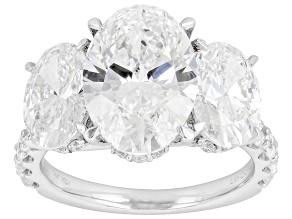 White Lab-Grown Diamond F VS2 14K White Gold Ring 7.75ctw