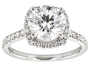 White Lab-Grown Diamond H SI 14K White Gold Ring 3.00ctw