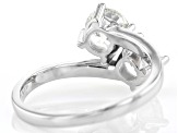 White Lab-Grown Diamond 14K White Gold 2-Stone Ring 2.00ctw