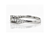 White Lab-Grown Diamond 14K White Gold Engagement Ring .80ctw