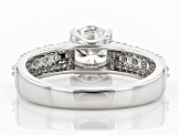 White Lab-Grown Diamond 14K White Gold Engagement Ring 1.50ctw