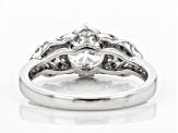 White Lab-Grown Diamond 14K White Gold Engagement Ring 1.46ctw