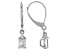 White Lab-Grown Diamond 14k White Gold Dangle Earrings 1.00ctw