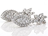 White Lab-Grown Diamond 14K White Gold Earrings 1.00ctw