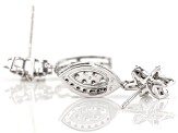 White Lab-Grown Diamond 14K White Gold Earrings 1.00ctw