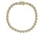 White Lab-Grown Diamond 14k Yellow Gold Over Sterling Silver Tennis Bracelet 1.00ctw