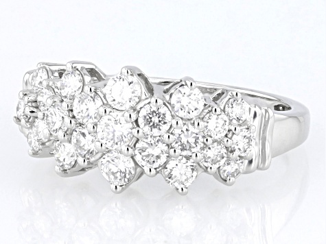 5000vt ダイヤモンド Blue And White Cubic Zirconia Rhodium Over Sterling Silver