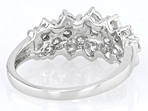 TTT MSW Ring (Silver) 17号 925 Sterling Silver Petite Shiny Cubic Zirconia Band Ring Sz