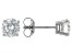 White Lab-Grown Diamond H SI 10k White Gold Stud Earrings 1.00ctw