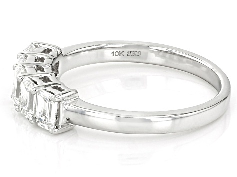 White Lab-Grown Diamond G SI 10k White Gold Band Ring 1.00ctw
