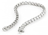 White Lab-Grown Diamond F VS 14k White Gold Tennis Bracelet 10.00ctw