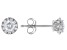White Lab-Grown Diamond H SI1 Rhodium Over Sterling Silver Stud Earrings 0.50ctw