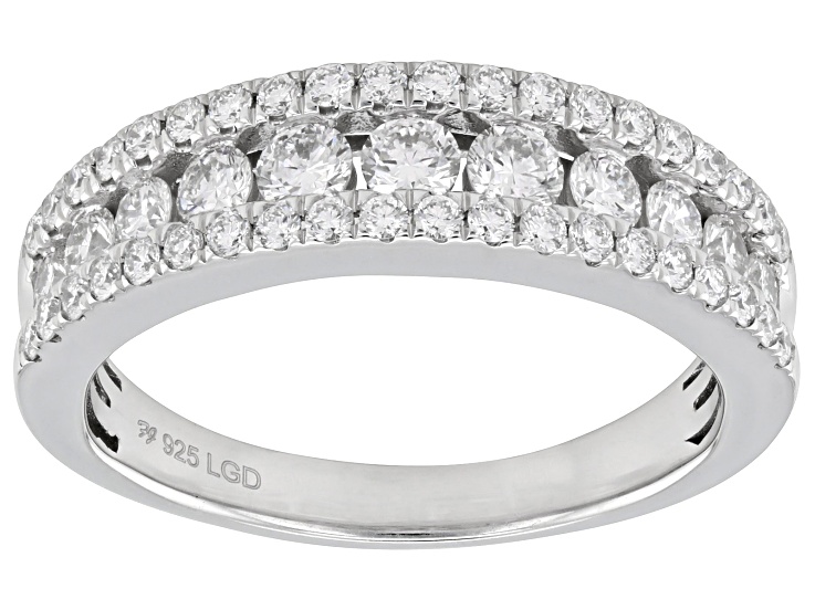 White Lab-Grown Diamond H SI1 Rhodium Over Sterling Silver White Lab-Grown Diamond H SI1 Rhodium Over Sterling Silver