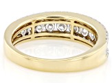White Lab-Grown Diamond H SI1 14k Yellow Gold Over Sterling Silver Band Ring 1.00ctw