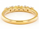 White Lab-Grown Diamond H SI1 14k Yellow Gold Over Sterling Silver Band Ring 0.50ctw