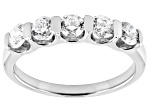 White Lab-Grown Diamond H SI1 Rhodium Over Sterling Silver
