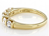 White Lab-Grown Diamond H SI1 14k Yellow Gold Over Sterling Silver Band Ring 1.00ctw