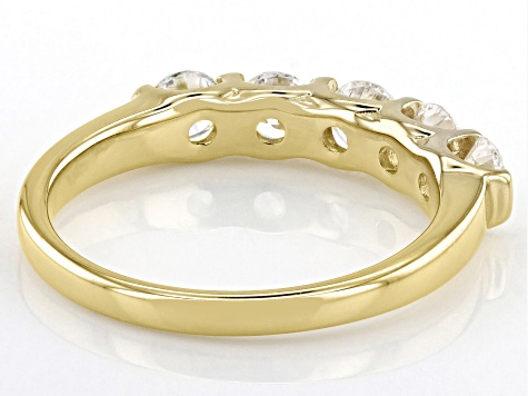 White Lab-Grown Diamond H SI1 14k Yellow Gold Over Sterling Silver Band Ring 1.00ctw