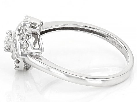 White Lab-Grown Diamond F SI Rhodium Over Sterling Silver White Lab-Grown Diamond F SI Rhodium Over Sterling Silver