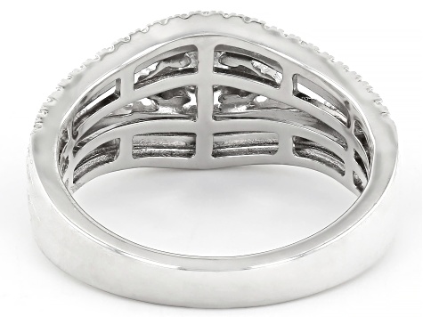 White Lab-Grown Diamond G SI Rhodium Over Sterling Silver