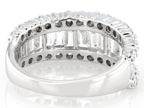 White Lab-Grown Diamond G-H SI Rhodium Over Sterling Silver