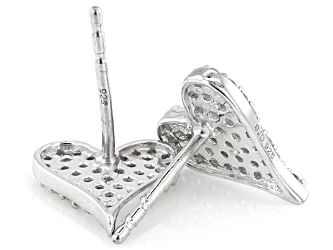 White Lab-Grown Diamond H SI Rhodium Over Sterling Silver