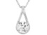 White Lab-Grown Diamond H SI Rhodium Over Sterling Silver Pendant With 18" Chain 0.75ct