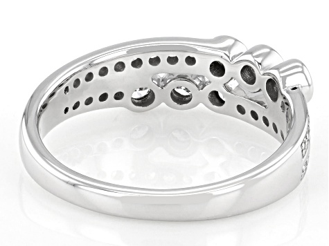 White Lab-Grown Diamond H SI Rhodium Over Sterling Silver