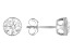 White Lab-Grown Floating Diamond G VS2 10K White Gold Solitaire Stud Earrings 1.50ctw