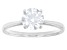 White Lab-Grown Diamond IGI Certified H VS2 10K White Gold Solitaire Ring 1.20ct