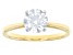 White Lab-Grown Diamond IGI Certified H VS2 10K Yellow Gold Solitaire Ring 1.20ct