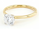 White Lab-Grown Diamond IGI Certified H VS2 10K Yellow Gold Solitaire Ring 1.20ct