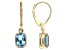 Swiss Blue Topaz 14k Yellow Gold Earrings 2.04ctw.