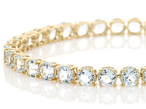 Blue Aquamarine 14k Yellow Gold Tennis Bracelet 12 62ctw Lls325 Blue Aquamarine 14k Yellow Gold Tennis Bracelet 12 62ctw