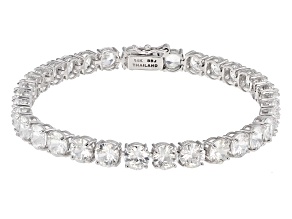 Zircon Bracelets Affordable Jtv White Zircon 14k Gold Tennis Bracelet 16 93ctw